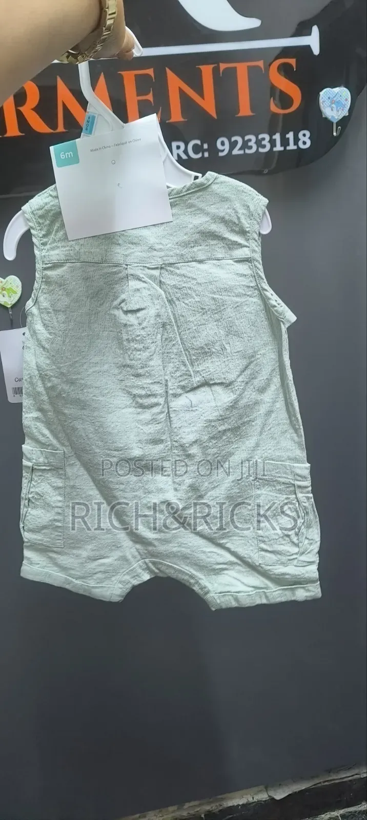 Cute Koala 2-Piece Linen-Look Romper Bucket Hat Set