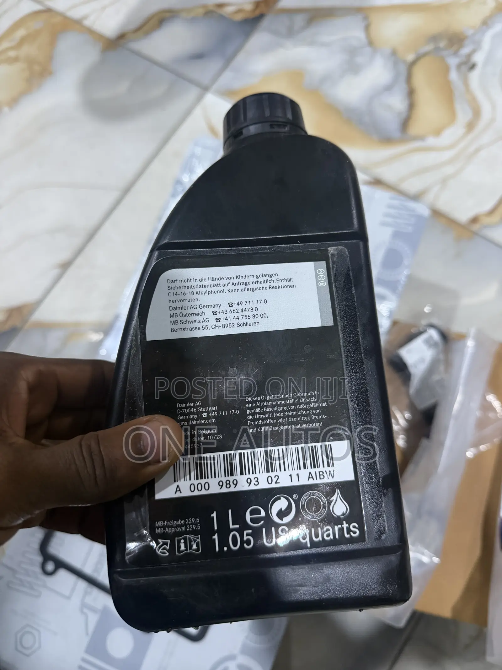 Mercedes Benz 0w-40 Engine Oil 1l