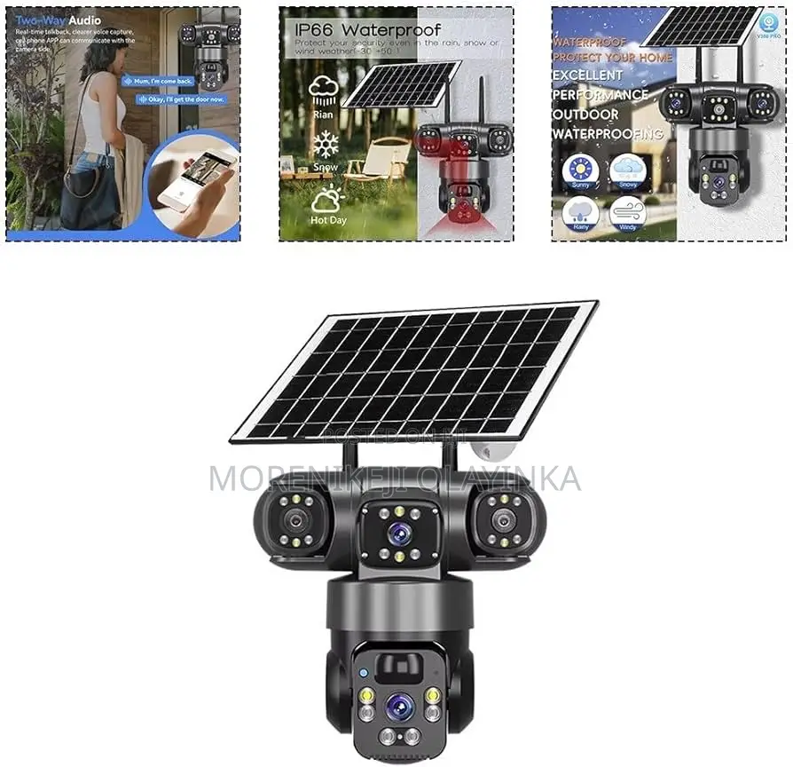 Solar Wi-Fi Powered Camera