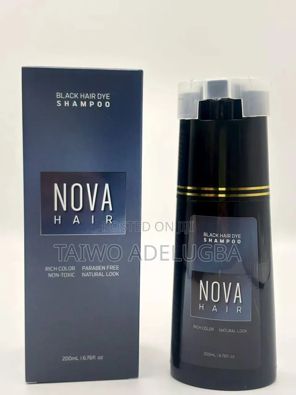 Nova Hair Dye Shampoo(Black Colour)