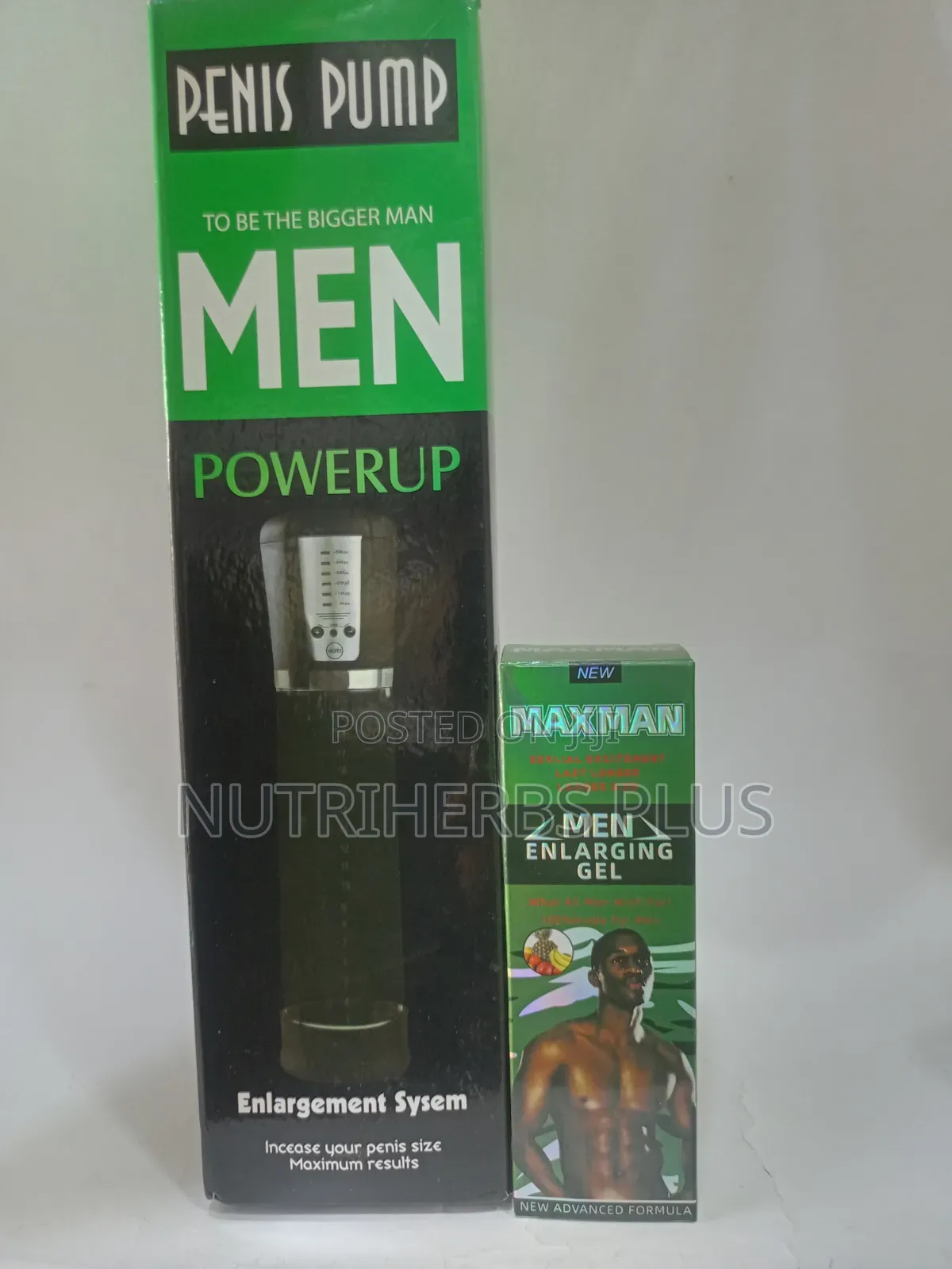 Automatic Penis Pump+Maxman Men Enlargement Gel: Men Enlargement