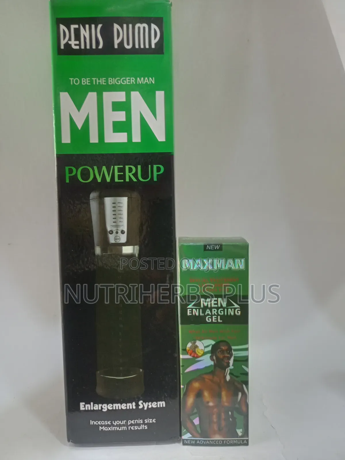 Automatic Penis Pump+Maxman Men Enlargement Gel: Men Enlargement