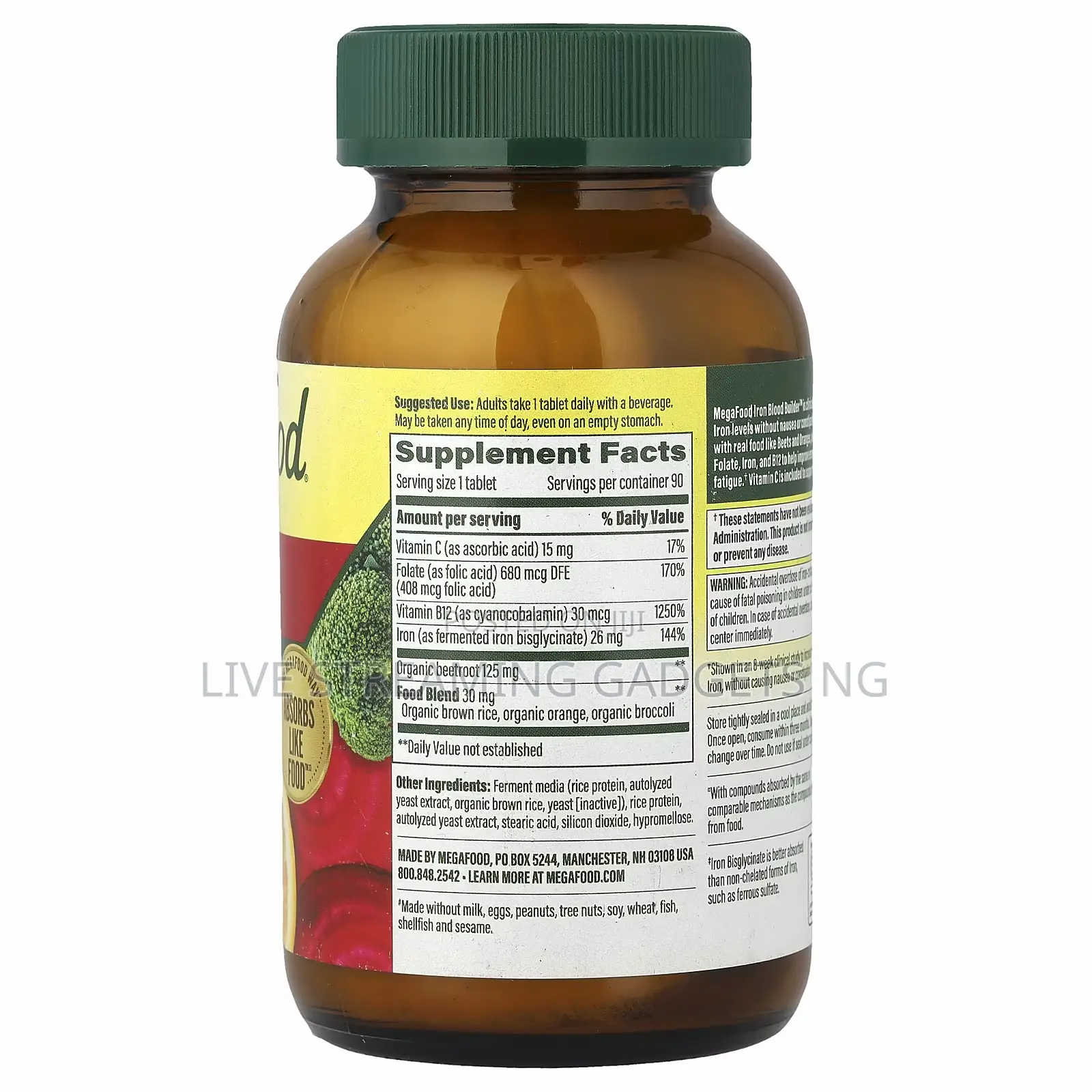 Megafood Iron Blood Builder 90 Tablets