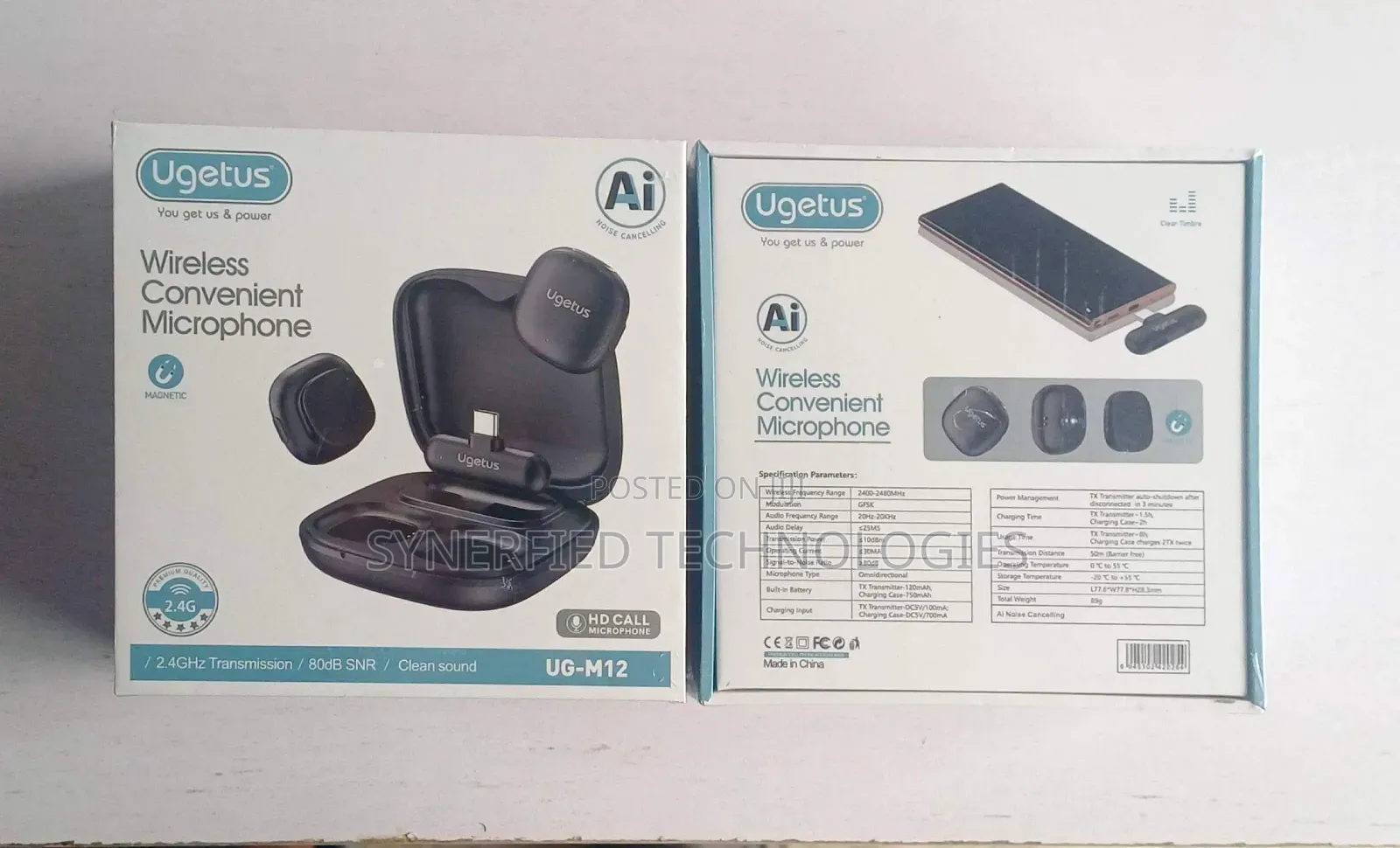 Lavalier Wireless Microphone Ai Noise Reduction and Cancellation
