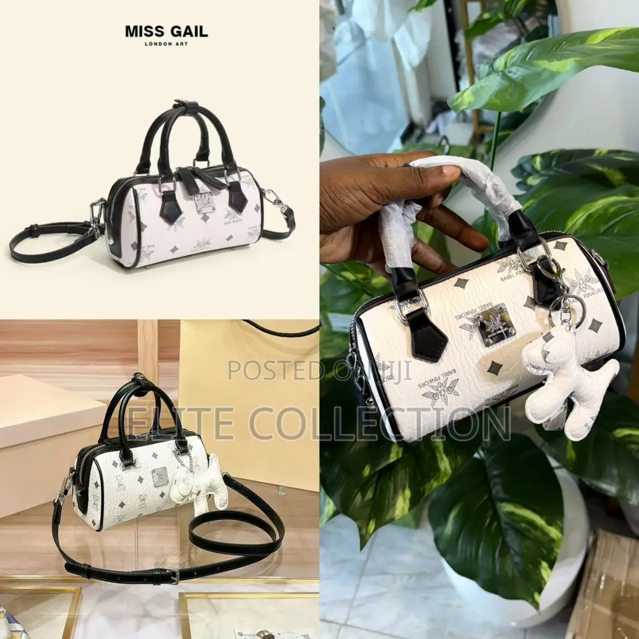 Miss Gail Bowler Bag Size: Mini Size, Long Strap