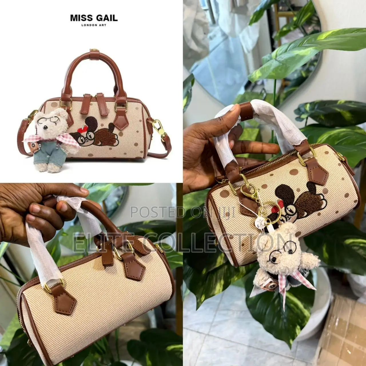 Miss Gail Bowler Bag Size: Mini Size, Long Strap
