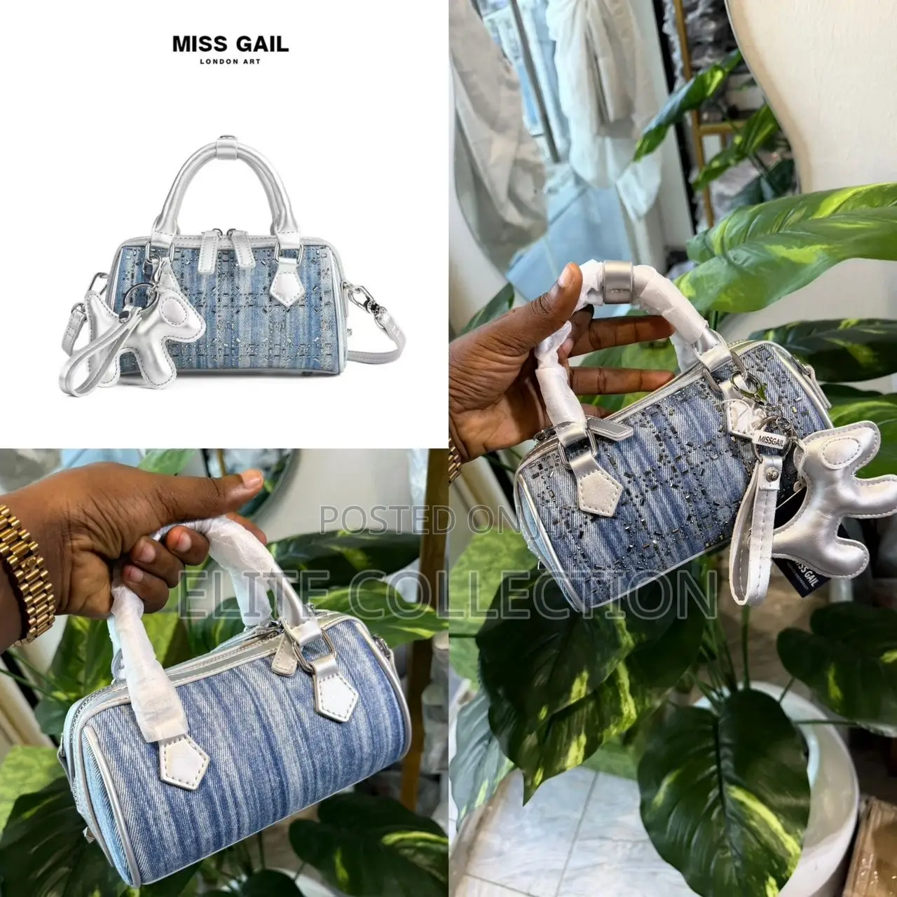 Miss Gail Bowler Bag Size: Mini Size, Long Strap