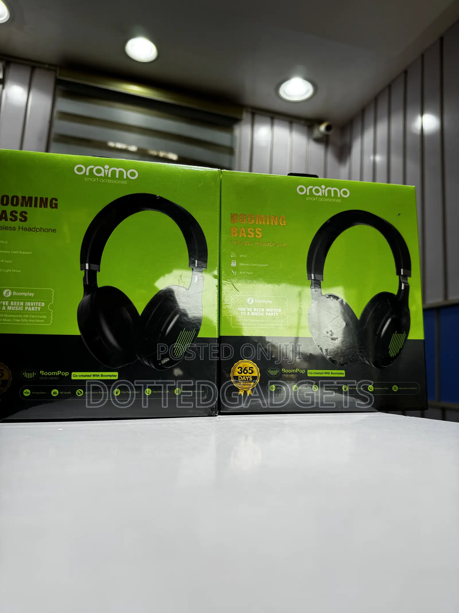 Oraimo Boom-Pop(Oeb-H89d)Over-Ear Wireless Headphone(Boomplay Edition)