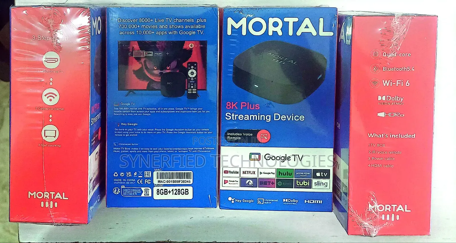 Mortal Plus Android Google Tv Box 8gb Ram, 128gb