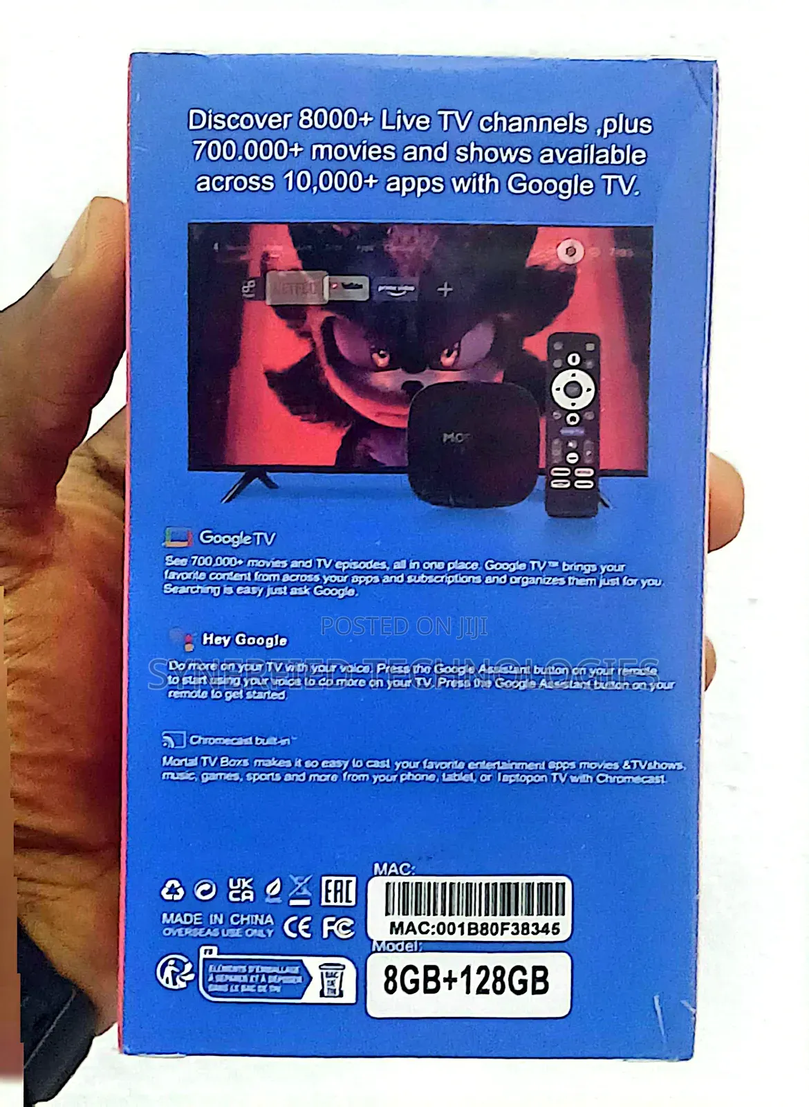 Mortal Plus Android Google Tv Box 8gb Ram, 128gb