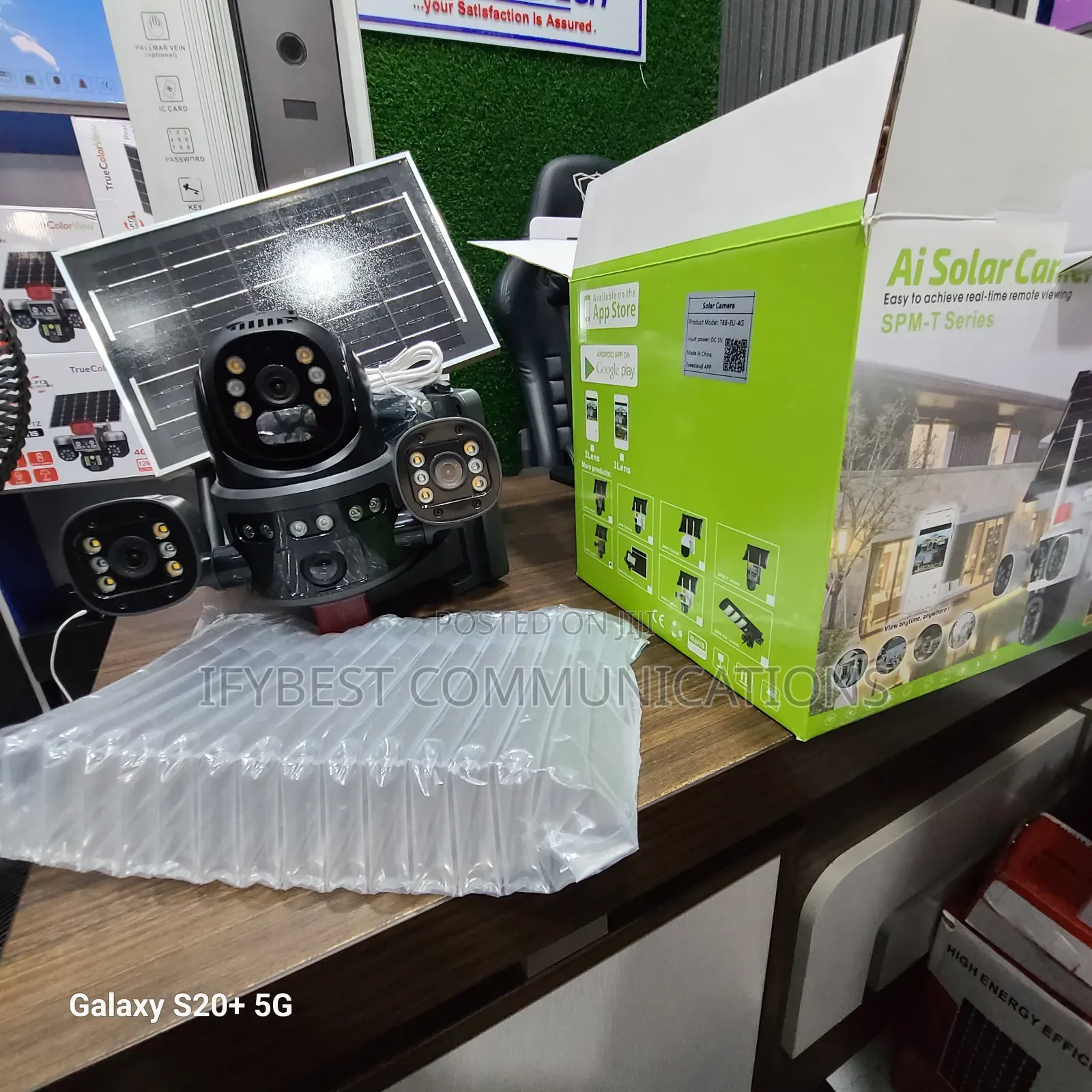 Ai Powered Solar CCTV 3lens Camera