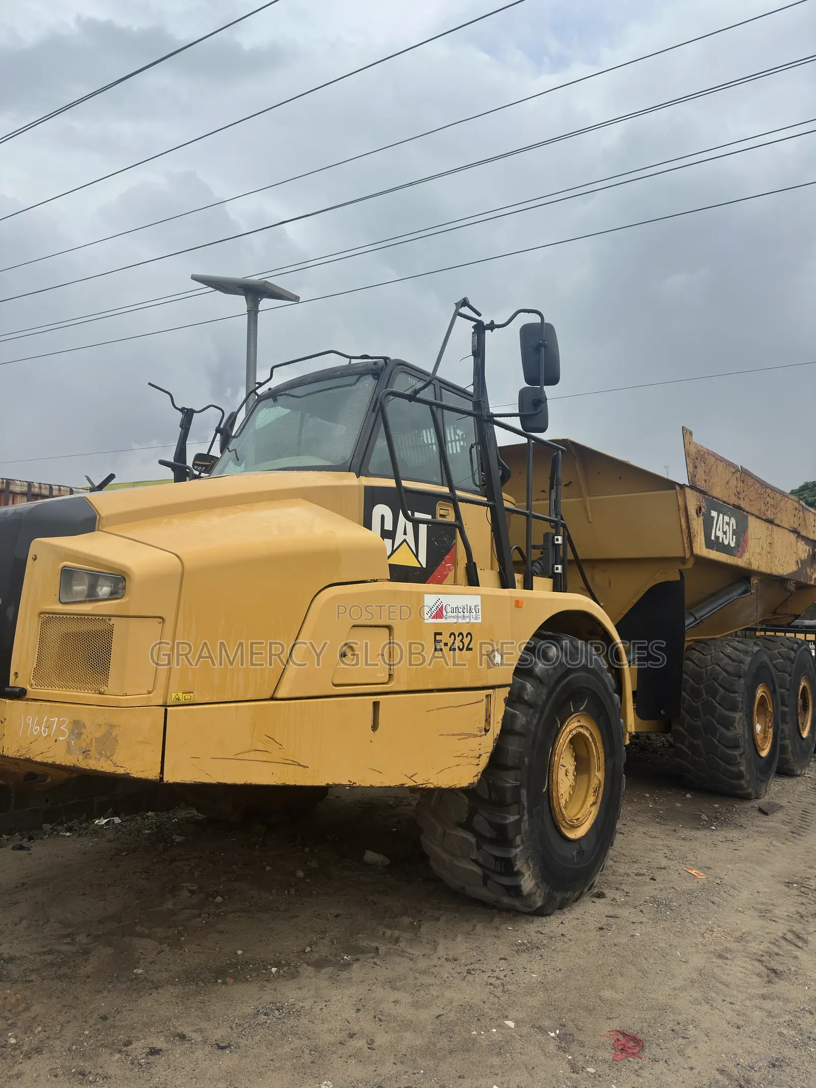 Foreign Used Caterpillar Articulated Dumper Trucks -45tons
