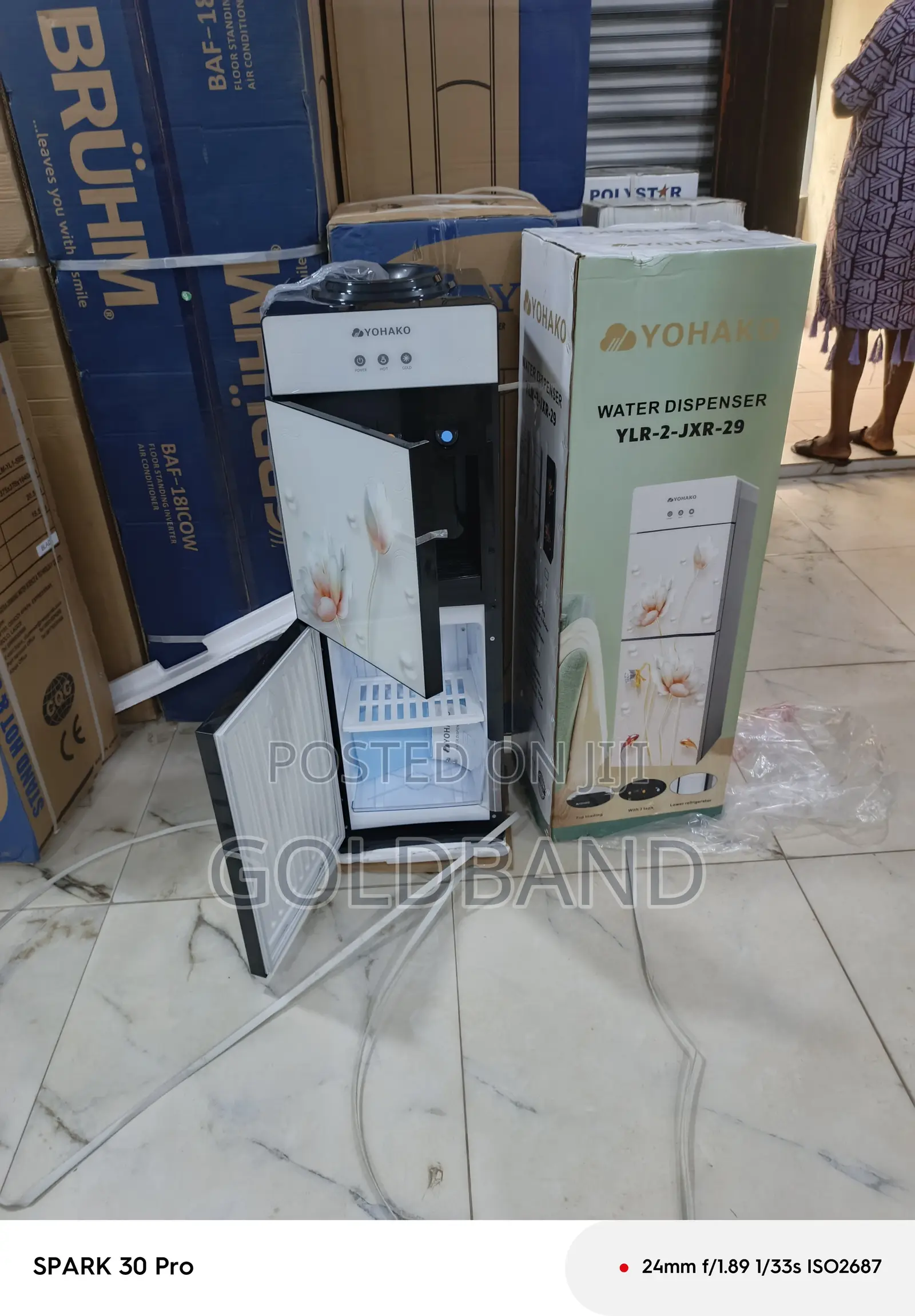 Yohako Durable Water Dispenser With Hot Cold Water
