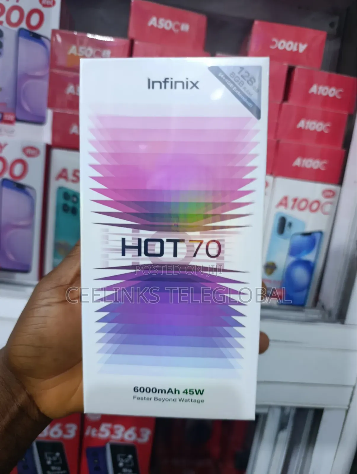 New Infinix Hot 70 128 GB Black