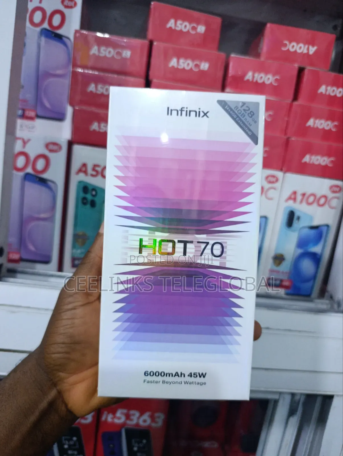New Infinix Hot 70 128 GB Purple
