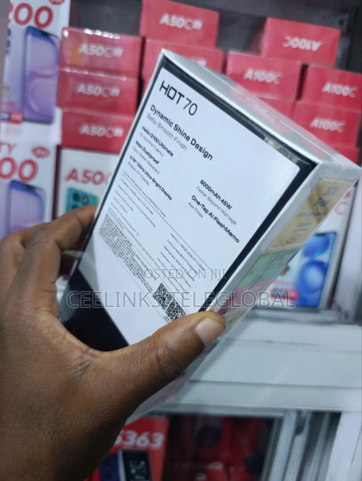 New Infinix Hot 70 128 GB Purple
