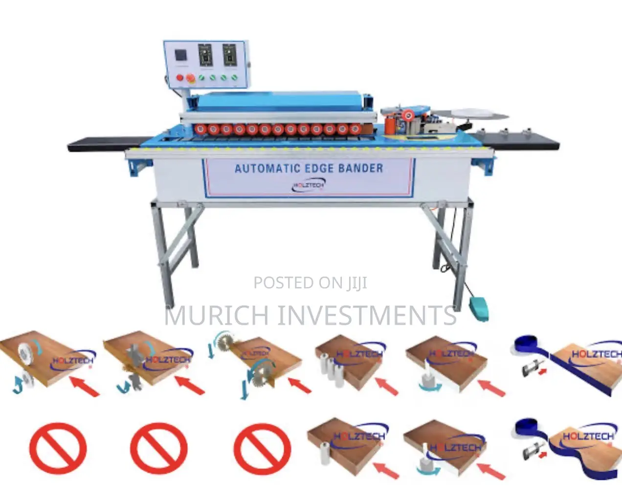 Automatic Edge Bander For Straight, Curved Round Panels