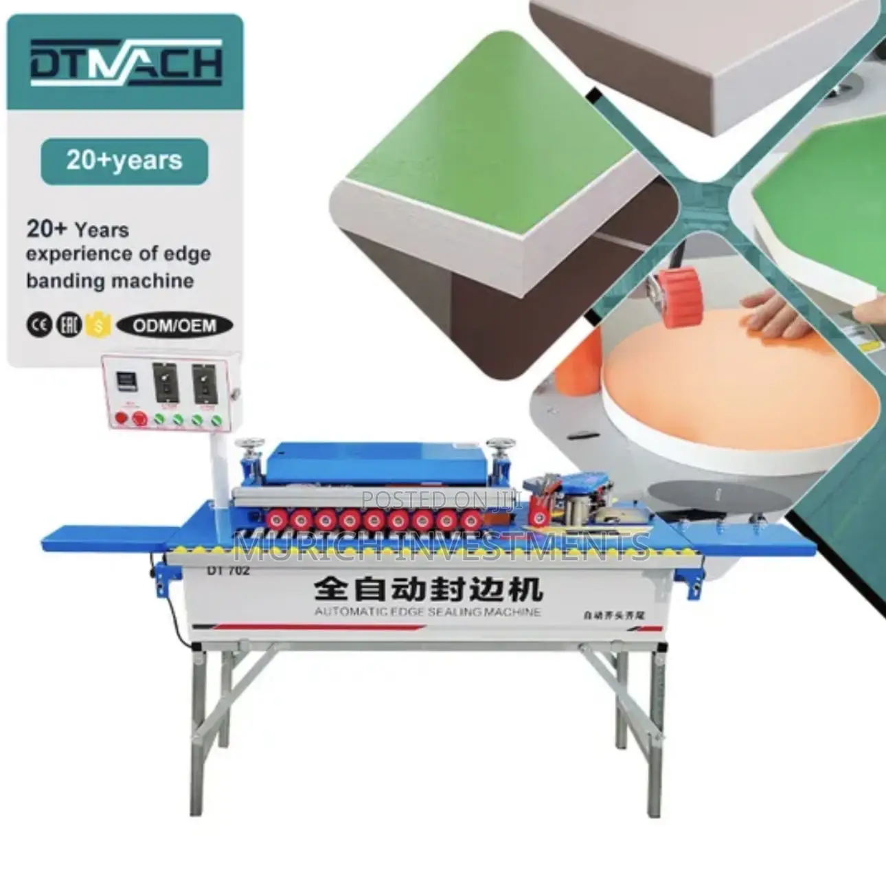 Automatic Edge Bander For Straight, Curved Round Panels