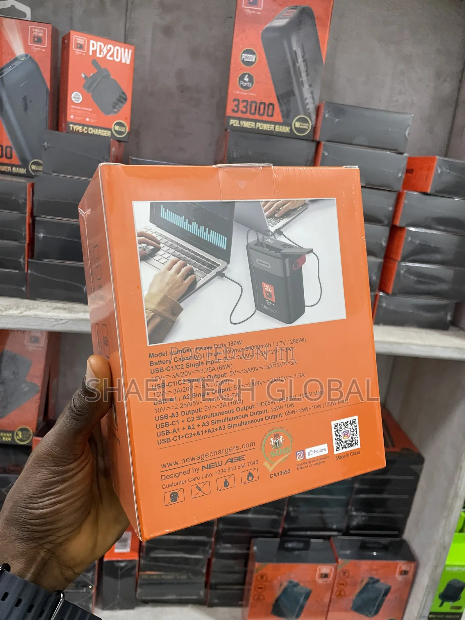 New Age 80,000mah 130w Laptop Powerbank