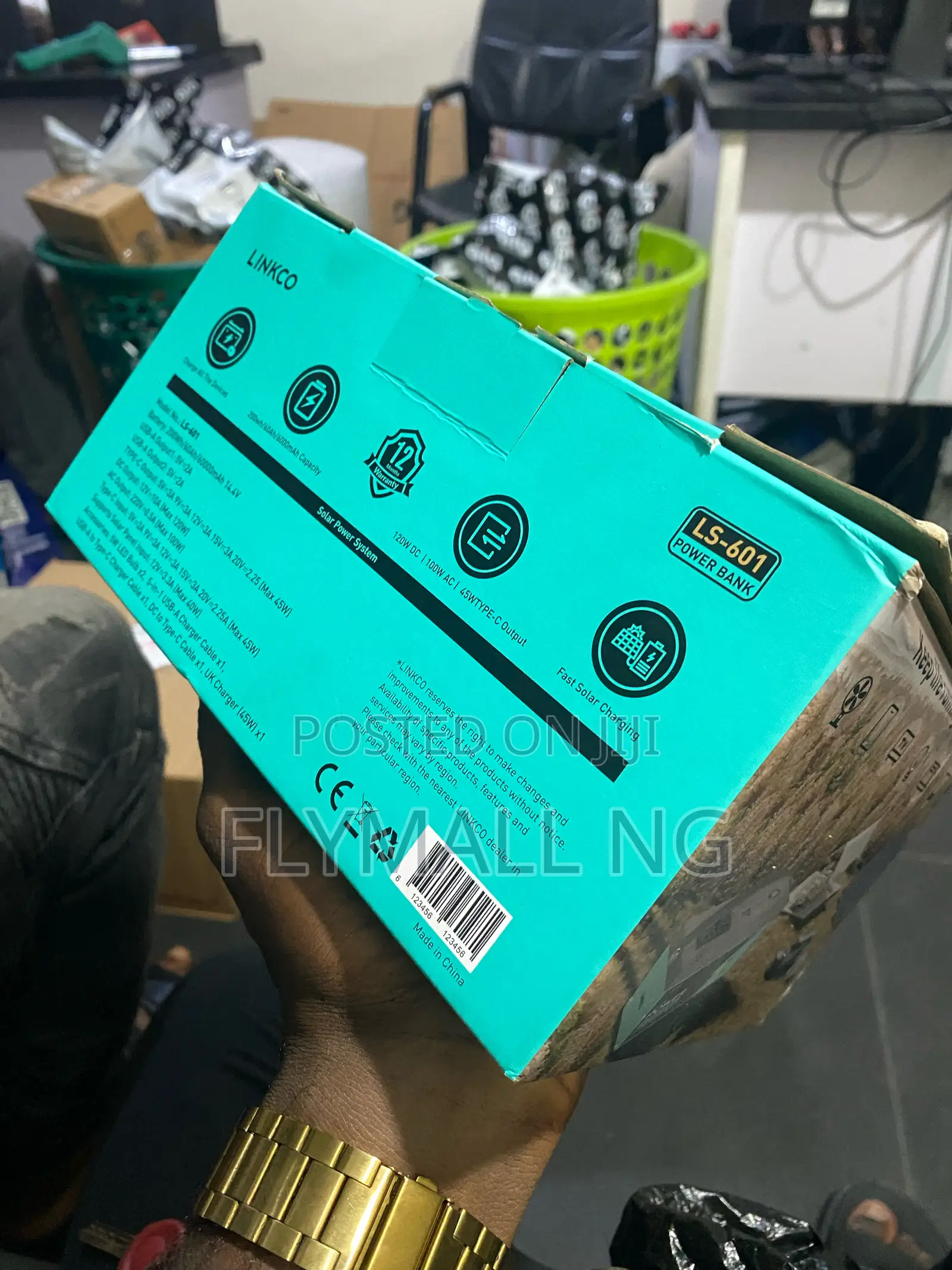 Linkco Ls-601 Portable Power Station Laptop Power Bank 60,000mah 200w