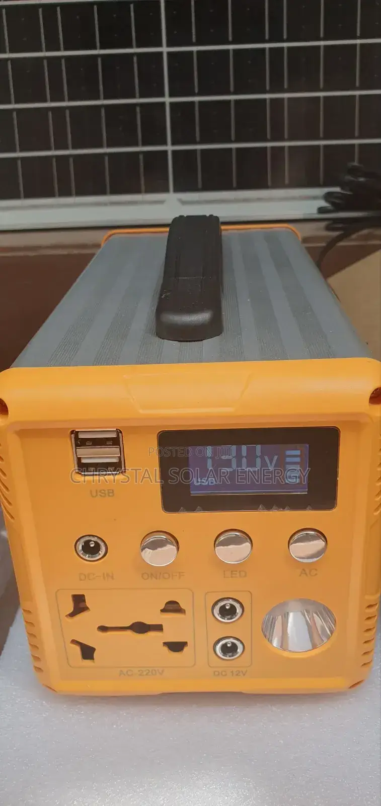 300w Solar Generator 25wh Battery Capacity 60w Solar Panel 2 Dc Bulbs