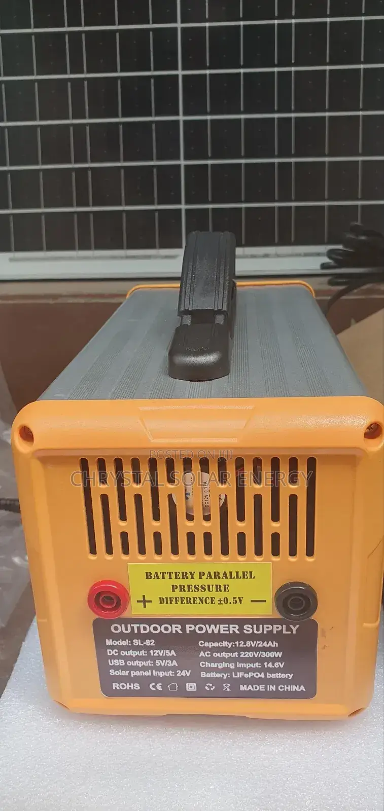 300w Solar Generator 25wh Battery Capacity 60w Solar Panel 2 Dc Bulbs
