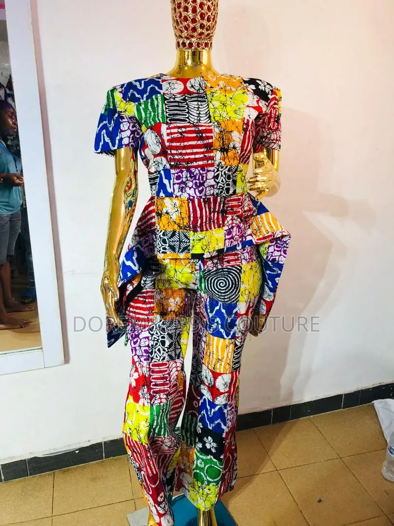 Colorful Ankara Two-Piece Set for Women