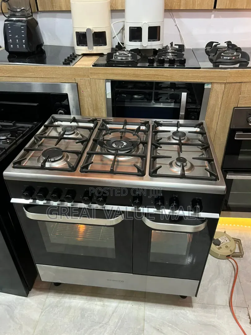 Kenwood 90cm Range Cooker- 5- Burner Gas?, Double Oven