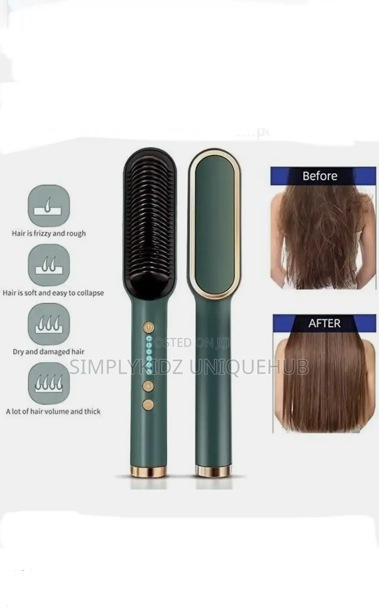 Electric Hair Straightener for Natural Curly Hair