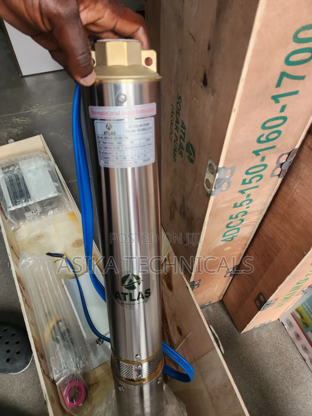 Atlas Solar Submersible 2hp Ac/Dc Pump