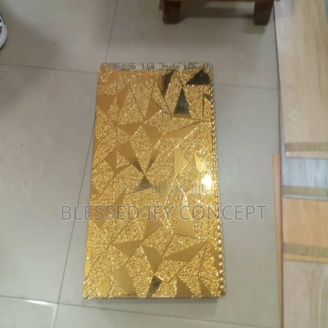 High Quality Gold Tiles,Pillars, Fence,Tv Console,Kitchen,Toilet Etc.