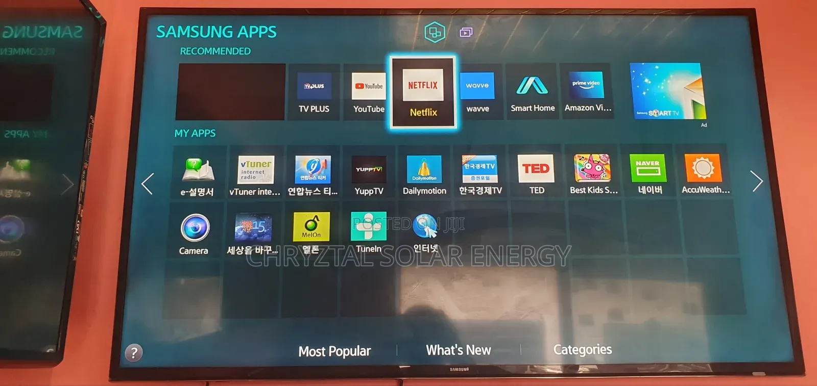 50" Samsung Smart Tv, Netflix More Apps With Wireless Connectivity
