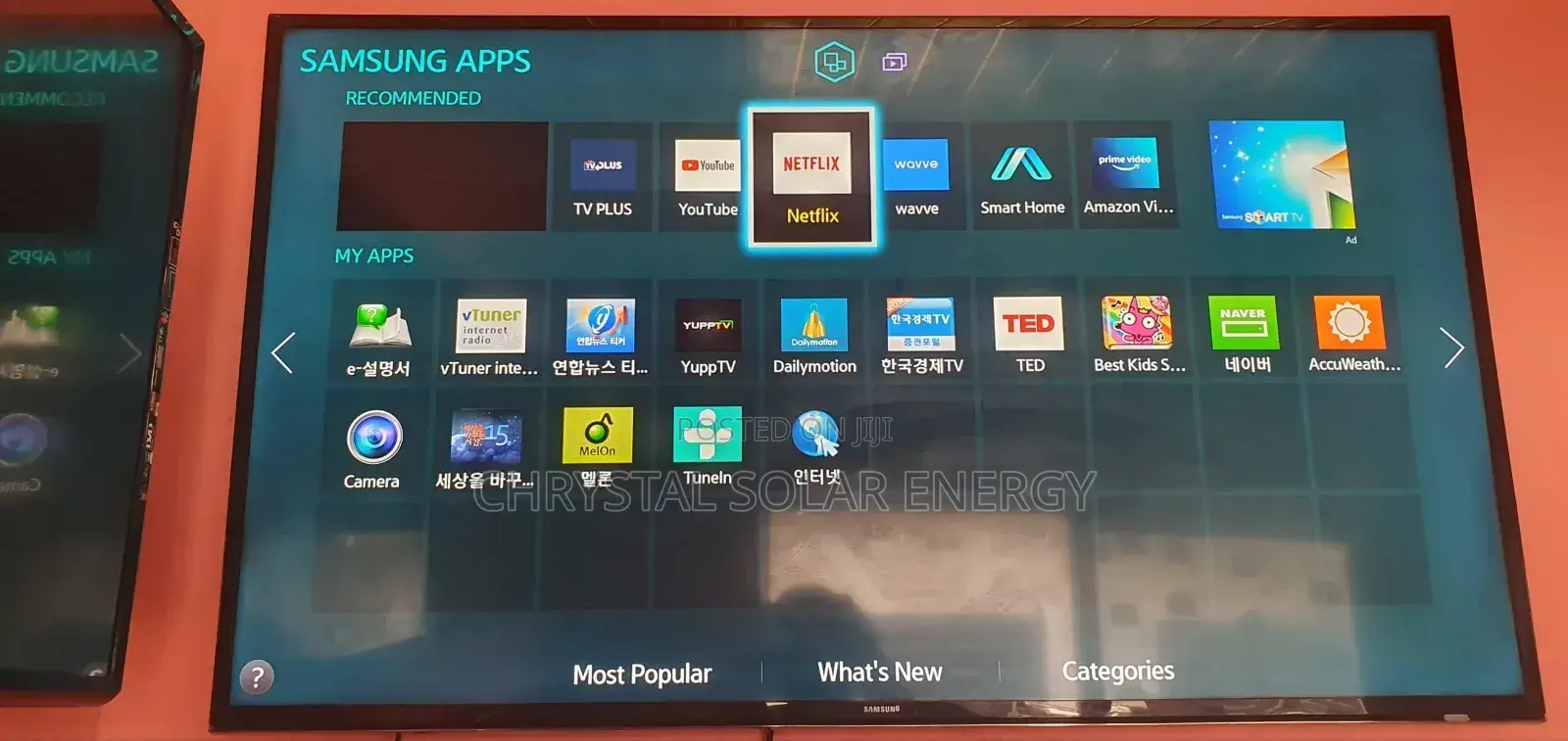 50" Samsung Smart Tv, Netflix More Apps With Wireless Connectivity