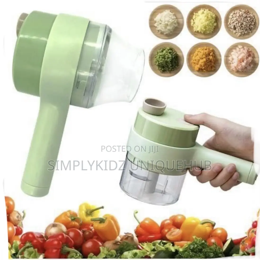2in1 Rechargeable Electric Vegetable Hammer Food Chopper