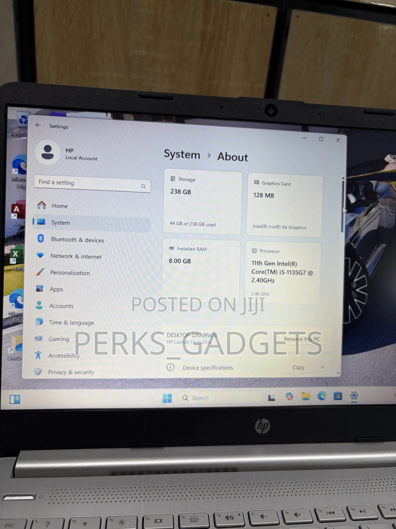Laptop HP 14S 8GB Intel Core i5 SSD 256GB