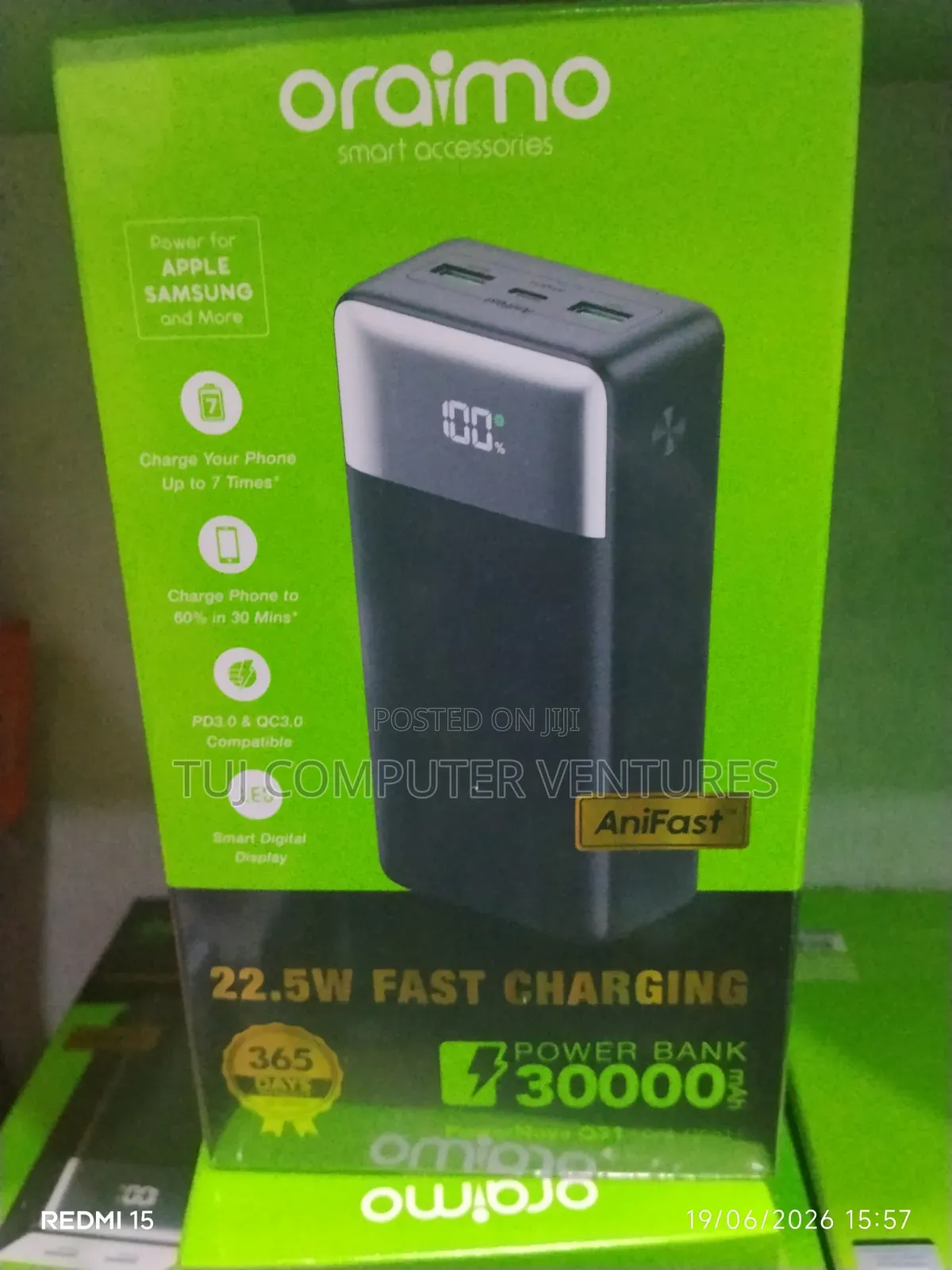 Oraimo 30000mah 22.5w