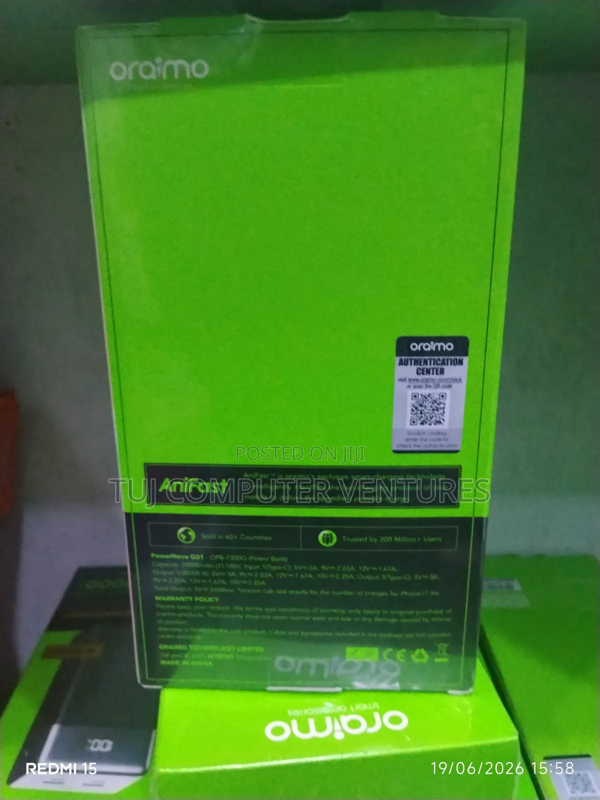 Oraimo 30000mah 22.5w