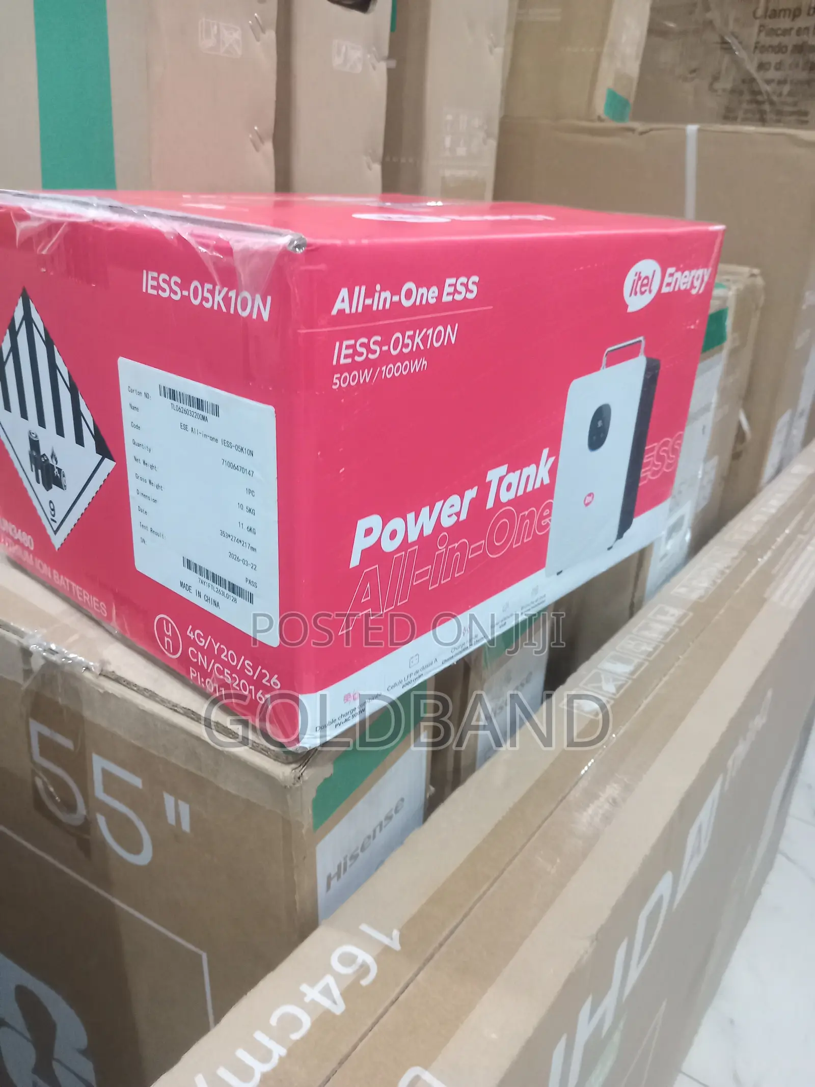Itel Power Tank Iess-05k10n Portable Solar Power Generator