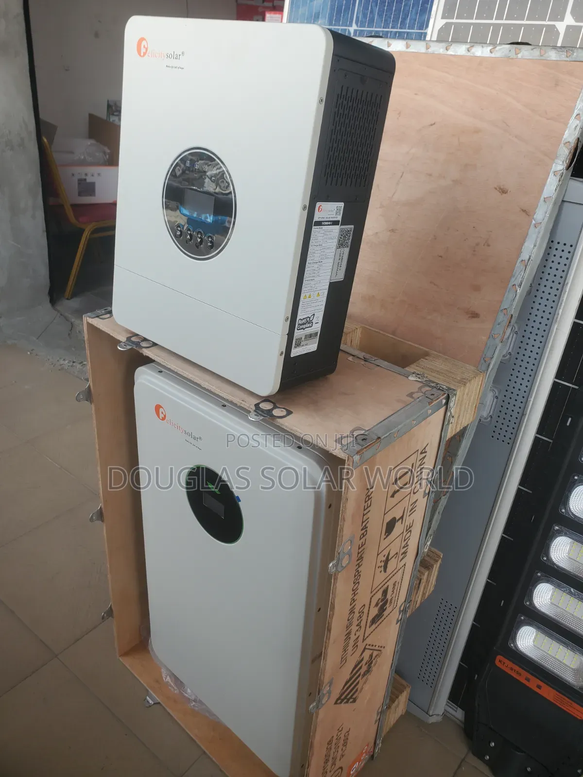 Felicity 6kva Hybrid Inverter/10kwh Lithium Battery Solar System