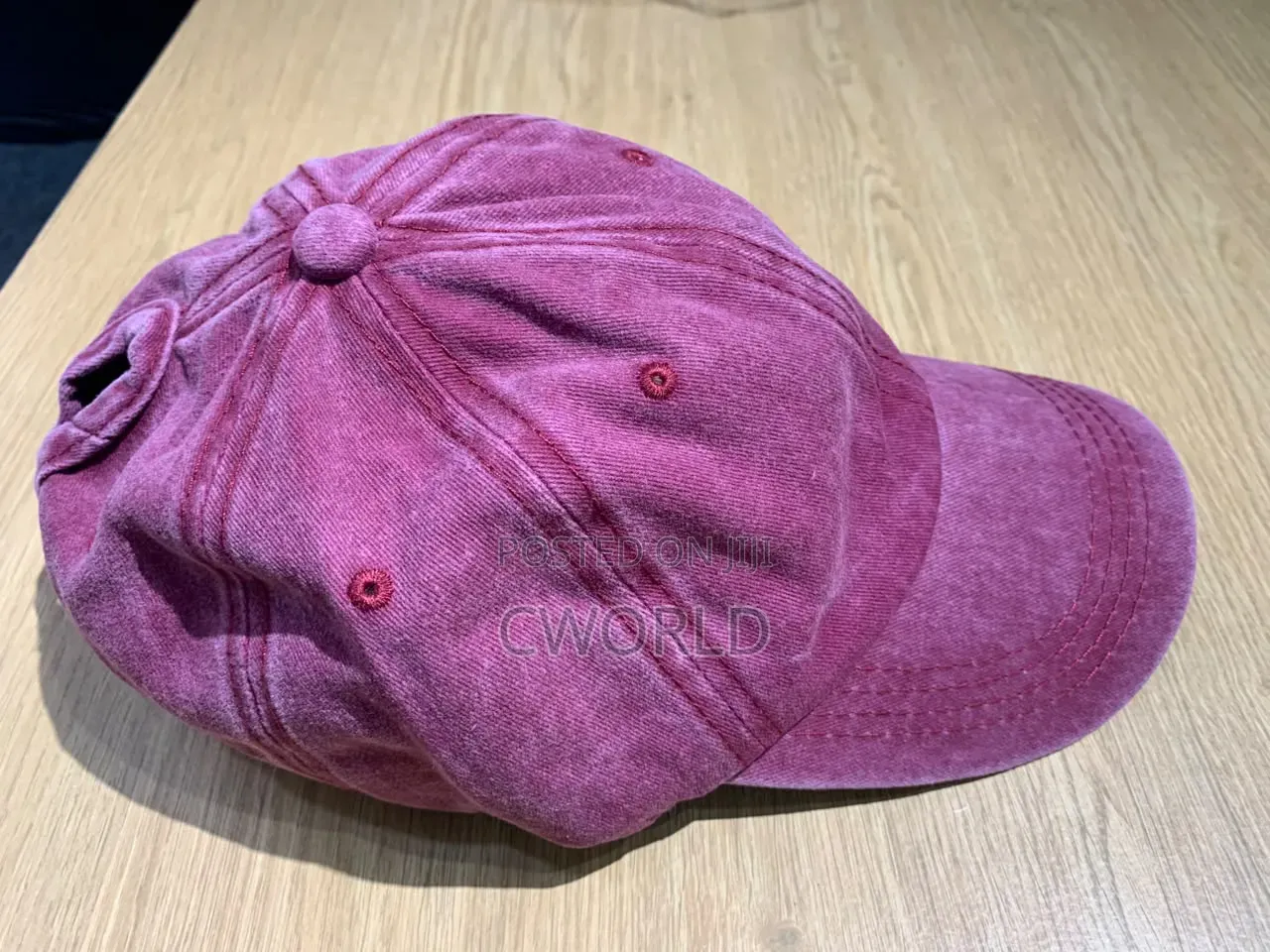 Washed Maroon Vintage Baseball Cap