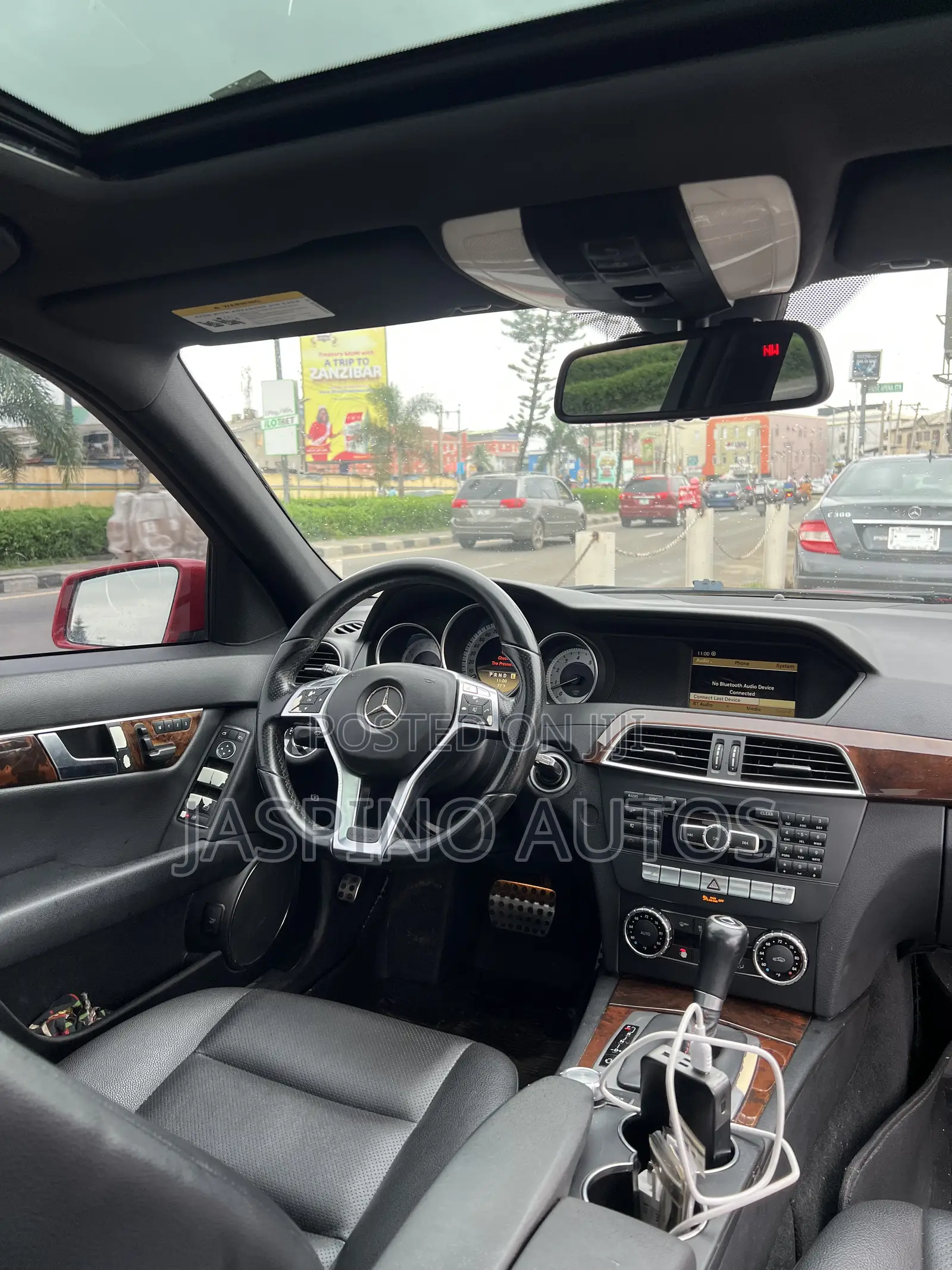 Mercedes-Benz C300 2012 Red