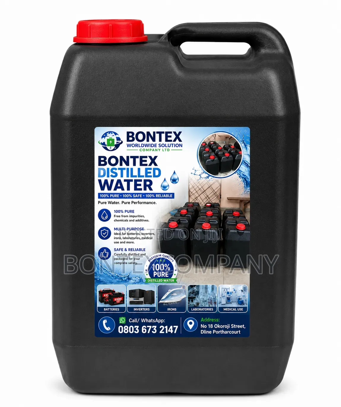 25 Liters Distilled Water