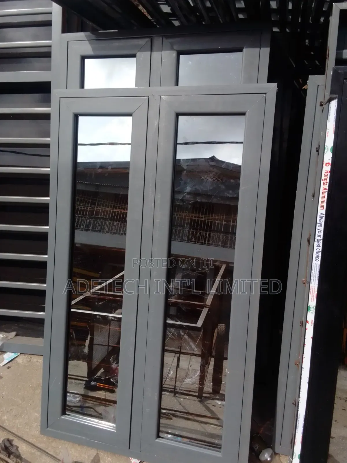 Exemplary Aluminium Casement Window With Net and Burglary Proof