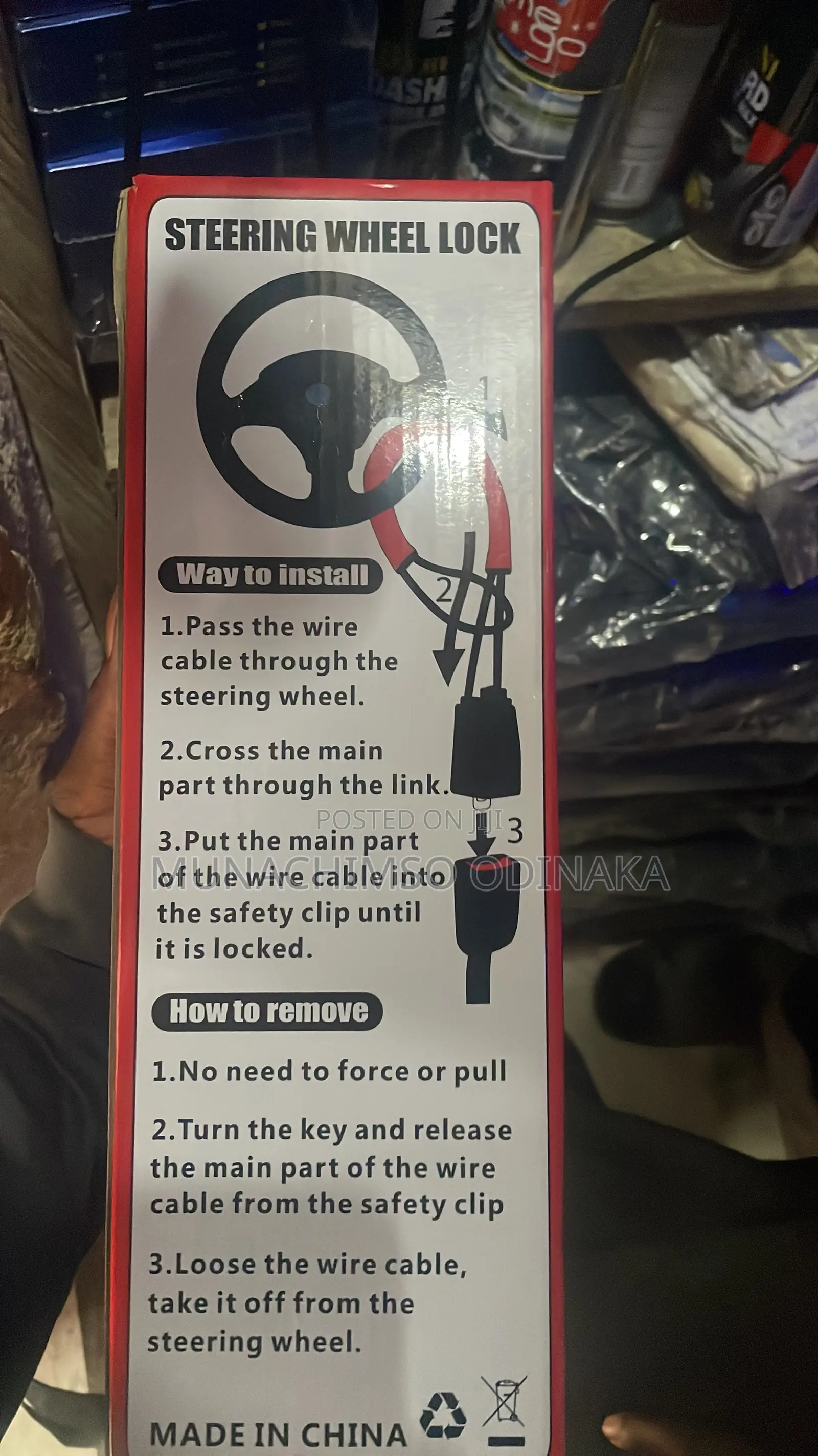 Original Car Steering Wheel Lock