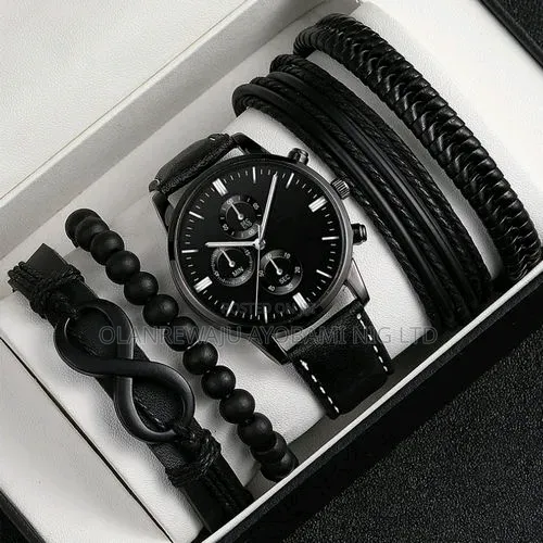Men's Classic Wristwatch+4 Bracelet