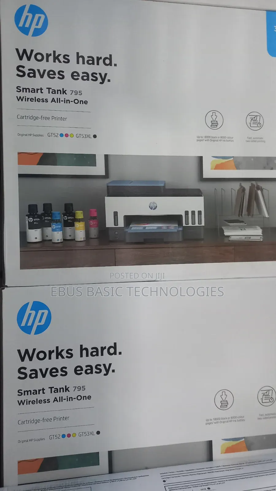 Hp Smart Tank 795 Wireless All-in-One Printer