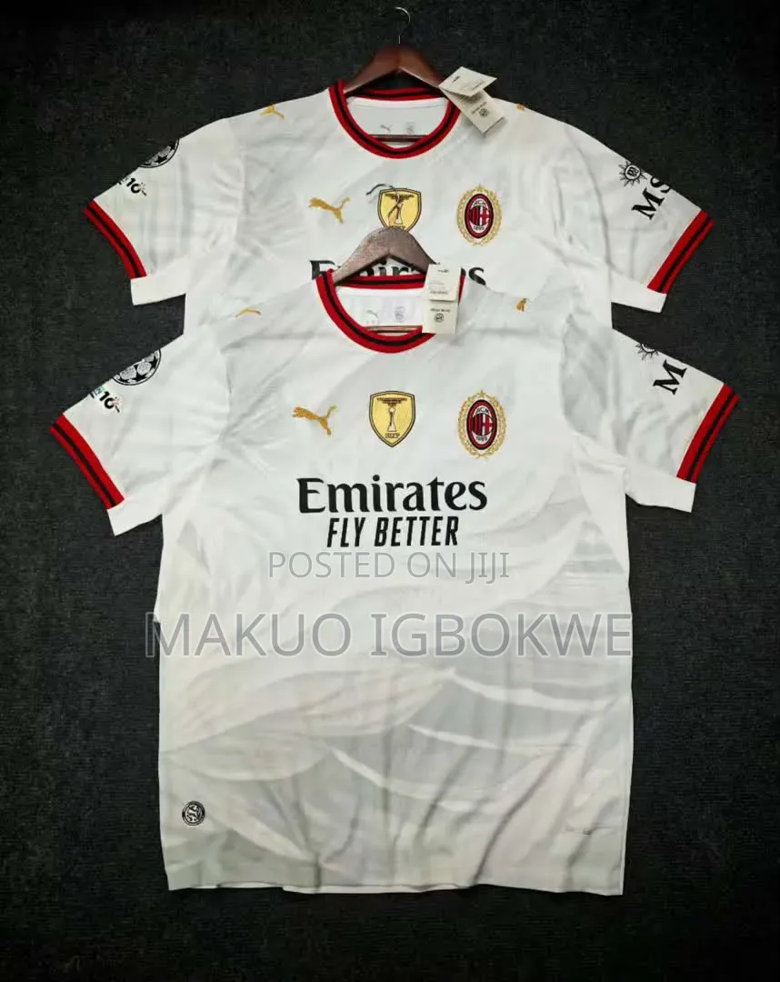Arsenal, Barcelona, Newcastle and Ac Milan Latest Season Jerseys