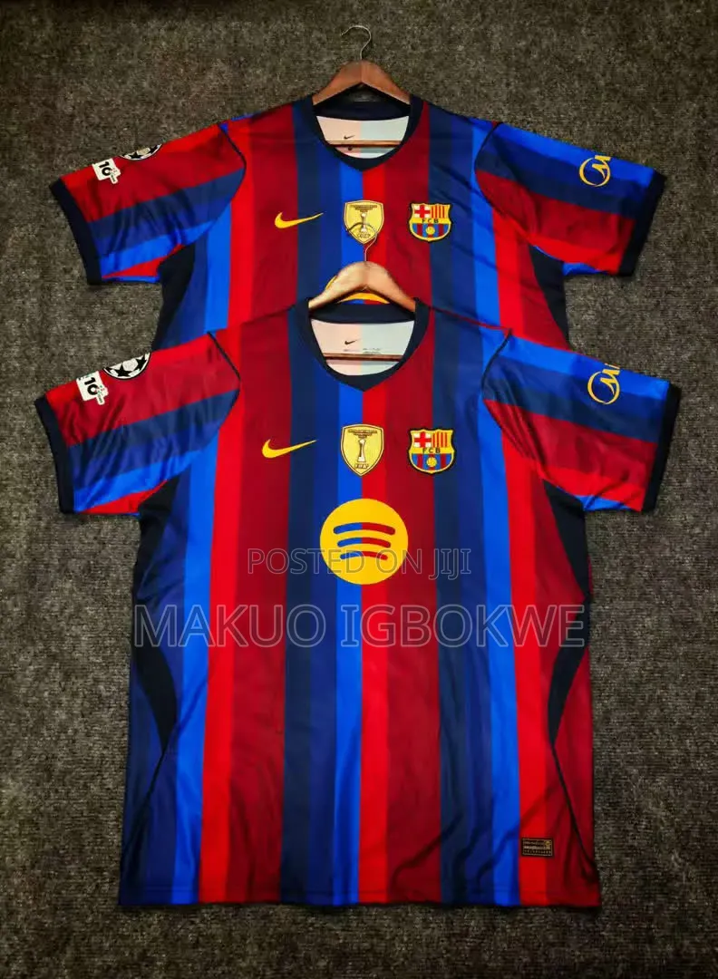 Arsenal, Barcelona, Newcastle and Ac Milan Latest Season Jerseys