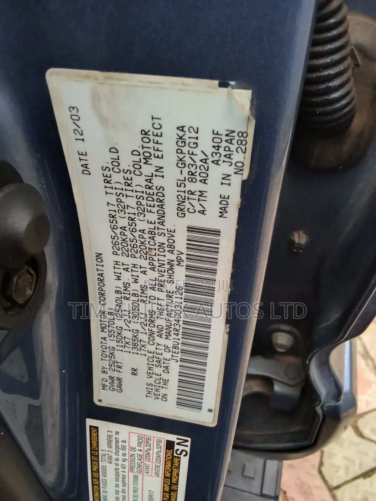 Toyota 4-Runner Sport Edition V6 2005 Blue