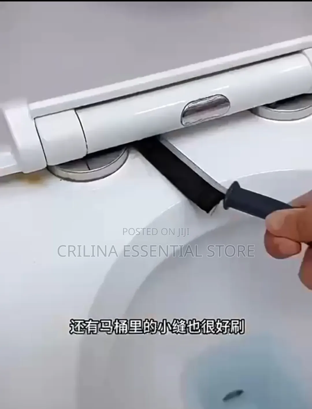 2pcs Portable Hard Brush (For Cleaning Different Corners in Toilets)